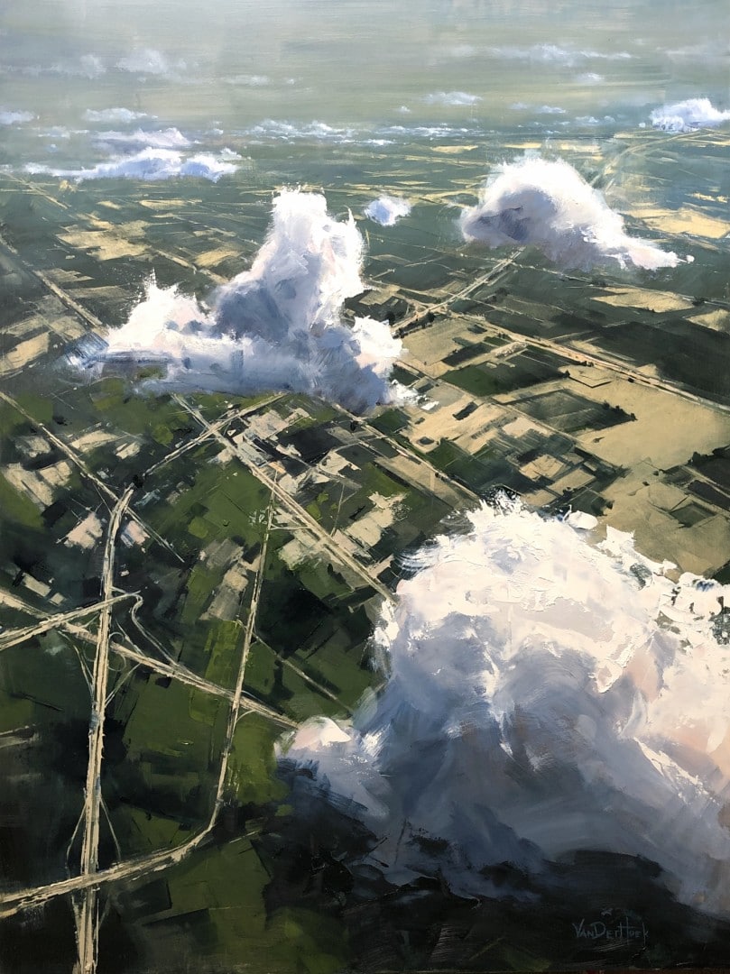 PleinAir Magazine's 10th Annual August 2020 PleinAir Salon Winner Kim VanDerHoek They Made Maps of the Sky Best Oil