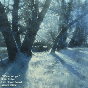 Winter Magic by Brent Cotton winner of First Place Overall in the 11th Annual March PleinAir Salon Art Competition