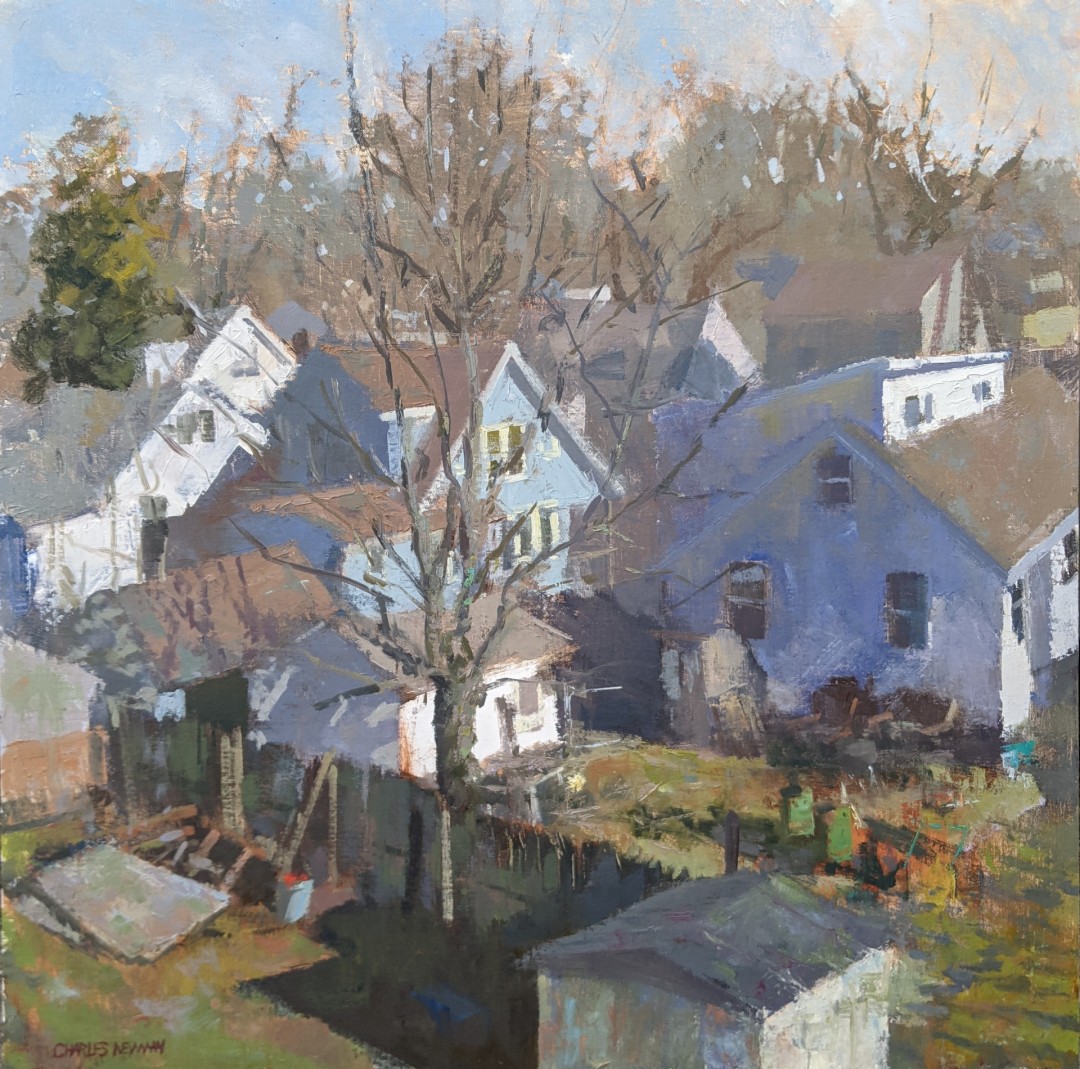 11th Annual 2021-2022 PleinAir Salon Art Competition Top 25 Finalist Charles Newman A New View From the Roof