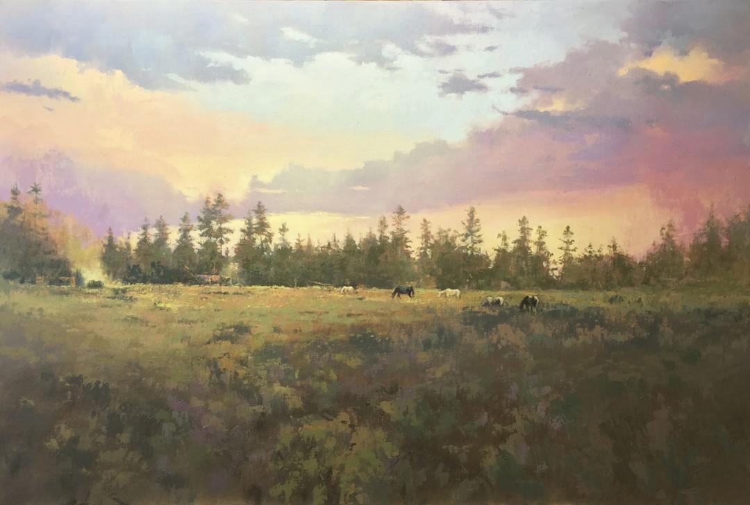 12th Annual April Plein Air Salon Awards J.M. Broderick Artist Over 65 Honorable Mention God's Country