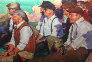 Luis Azon A Day at the Races Honorable Mention 11th Annual PleinAir Salon Art Competition