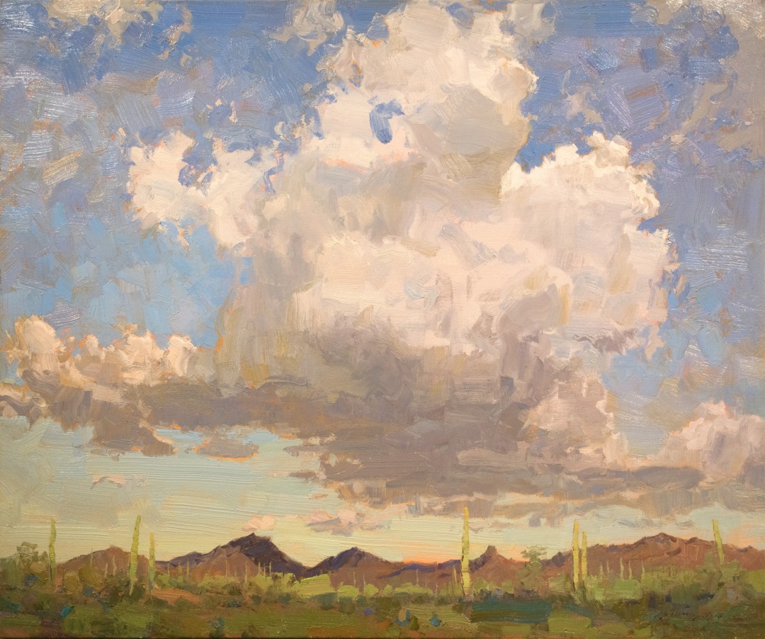 12th Annual April Plein Air Salon Awards Greg Wallace Clouds & Sky Honorable Mention Afternoon Buildup