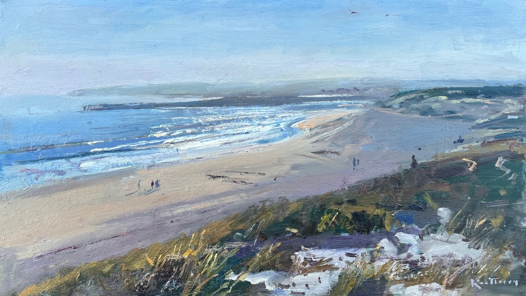 PleinAir Magazine's 12th Annual May PleinAir Salon Awards Winner Karl Terry Afternoon Light, Camber Sands Water Honorable Mention