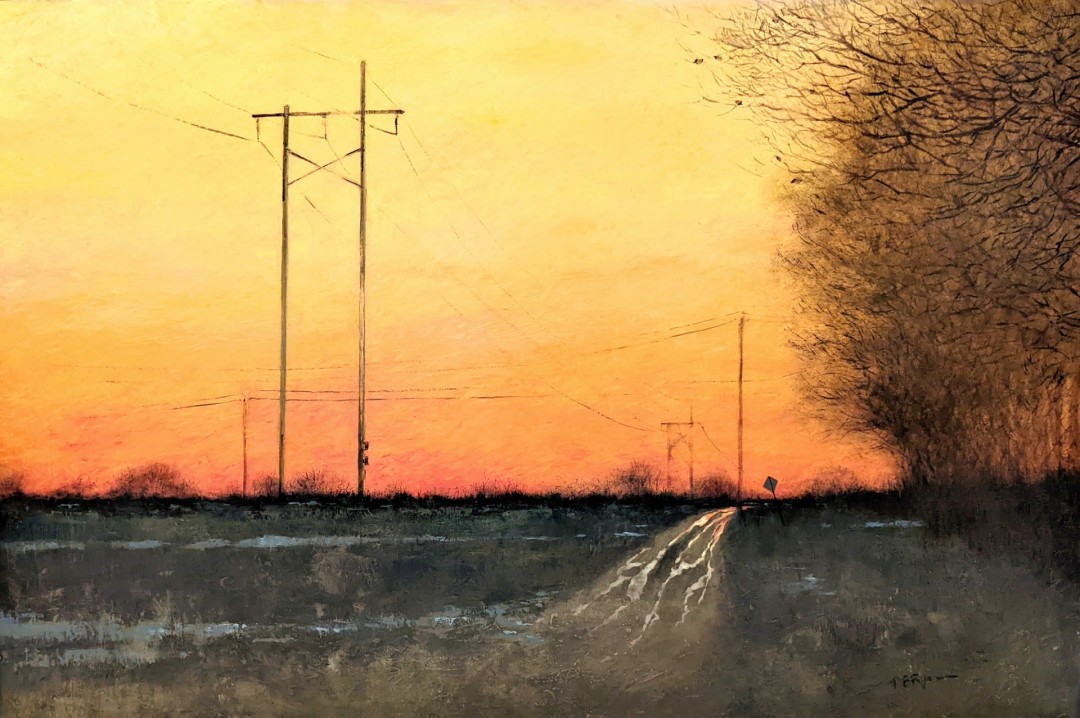12th Annual PleinAir Salon Art Competition Annual Awards Semi-Finalist Patricia Ryan Marmalade Sky Sunset Landscape Oil Painting