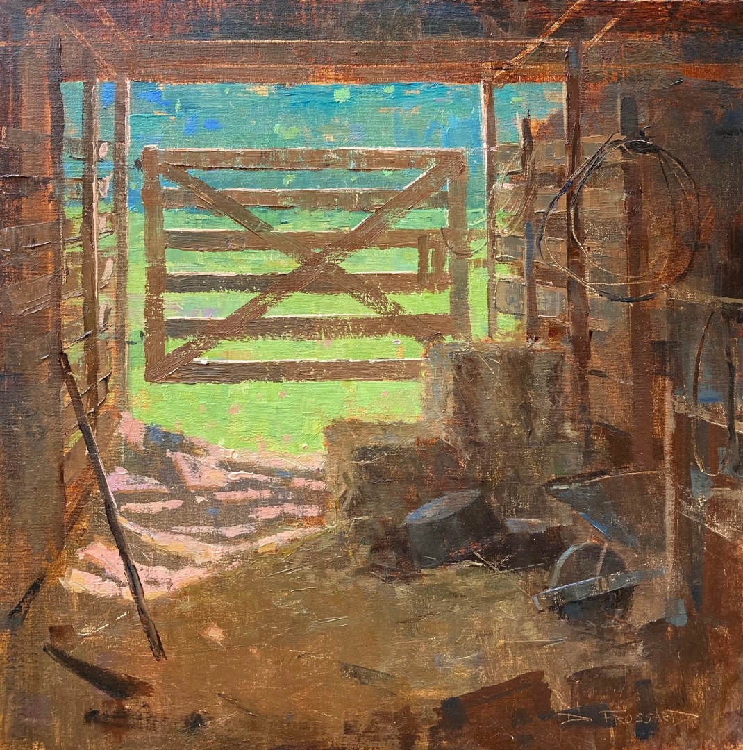 PleinAir Magazine's 12th Annual PleinAir Salon Awards September Honorable Mention Diane Frossard Late Afternoon Building Honorable Mention