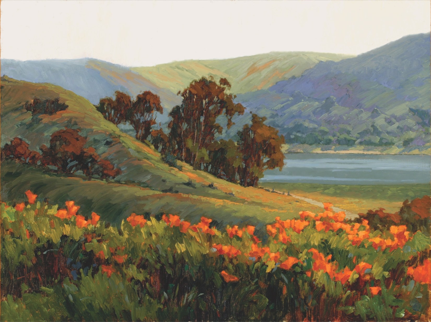 PleinAir Salon Online Art Competition February 2023 Top 100 Finalist Debra Huse California Splendor Landscape Oil Painting