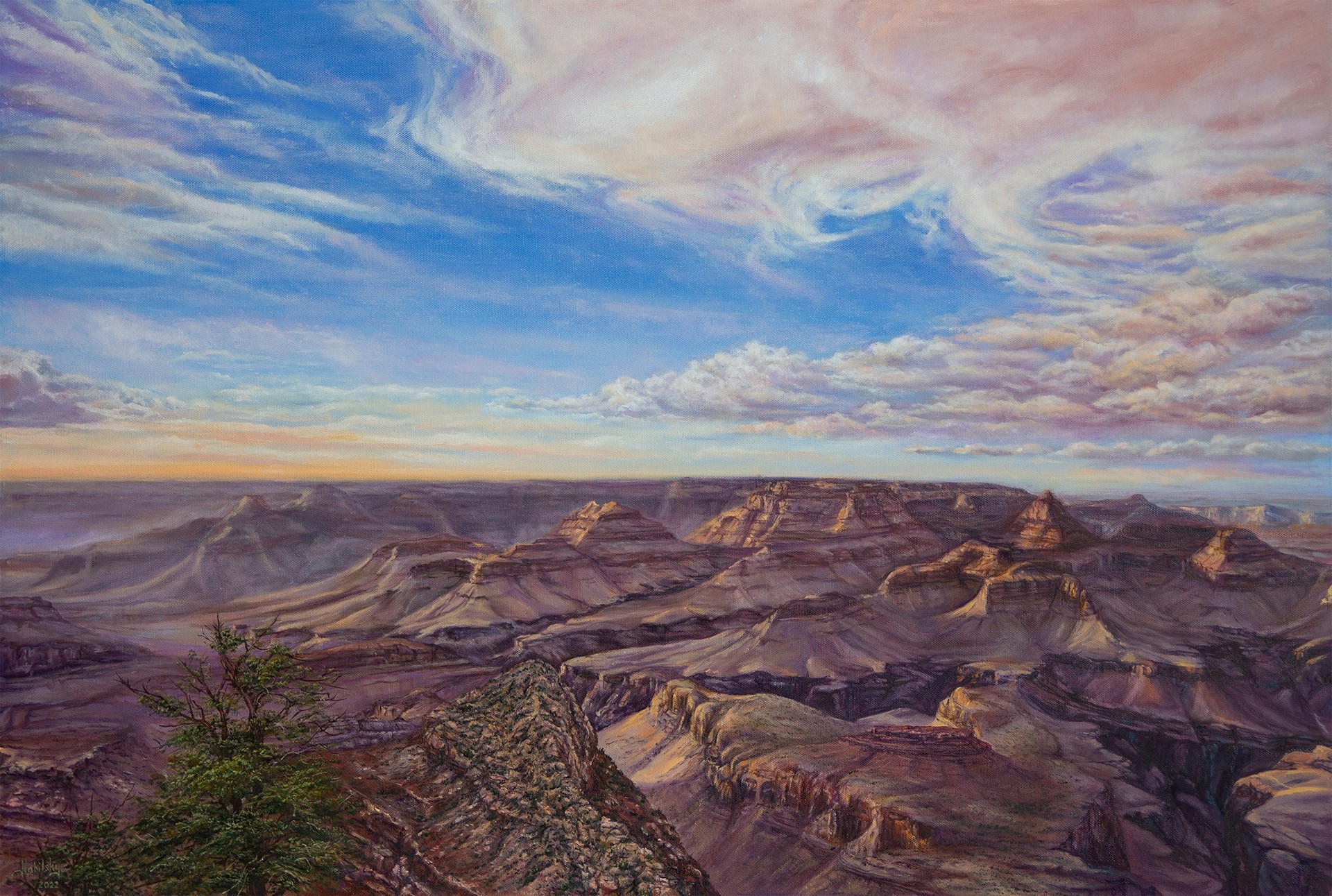 PleinAir Salon Online Art Competition February 2023 Top 100 Finalist Art Nabilsky Summer Western Landscape Oil Painting