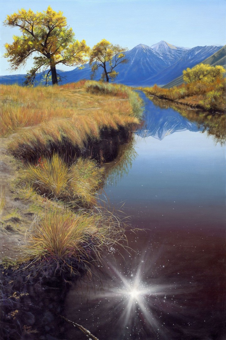 12th Annual PleinAir Salon Art Competition Annual Awards Semi-Finalist Robert Bucknell Job's Peak - Genoa, Nevada Mountainscape Oil Painting