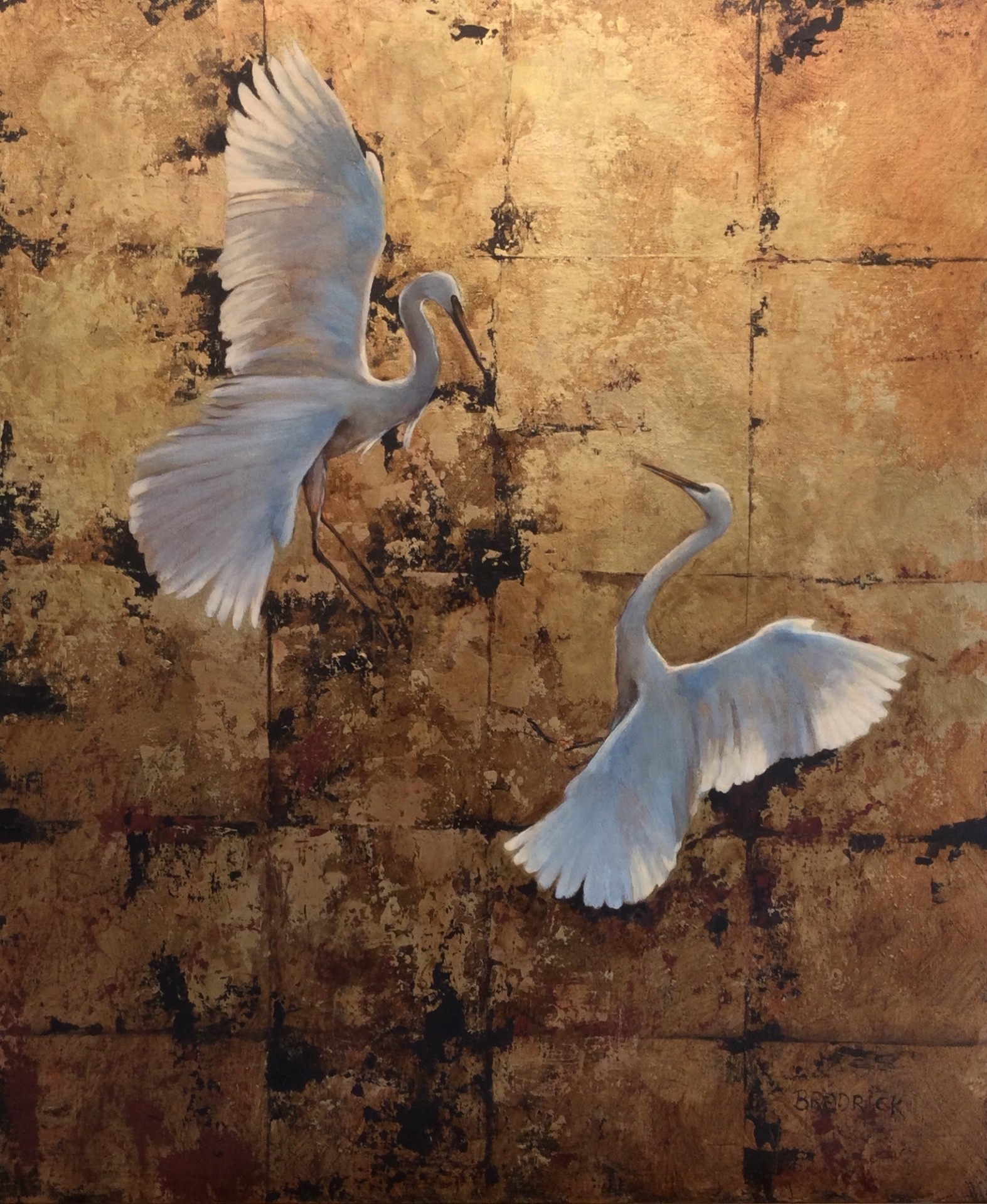 PleinAir Magazine's 13th Annual PleinAir Salon Art Competition May Top 100 J.M. Brodrick The Dance Animals & Birds