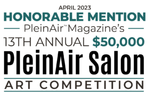 13th Annual PleinAir Salon Art Competition April 2023 Honorable Mention Logo