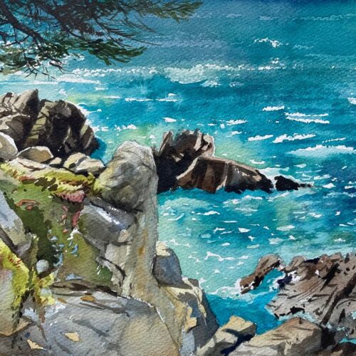 PleinAir Magazine's 13th Annual PleinAir Salon Art Competition May Honorable Mention Barbara Tapp Allure, Carmel by the Sea Plein Air Watercolor & Gouache