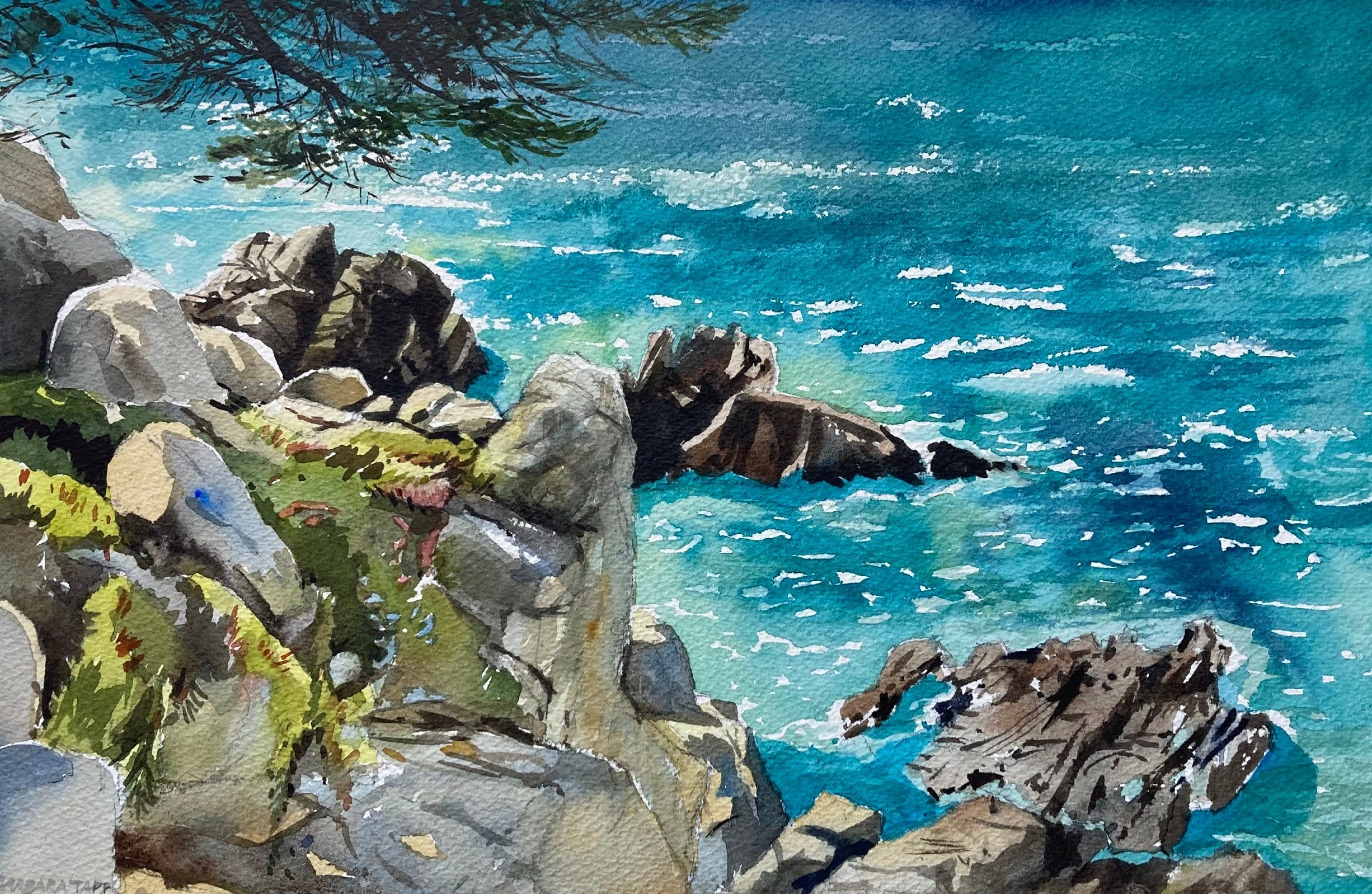 PleinAir Magazine's 13th Annual PleinAir Salon Art Competition May Top 100 Barbara Tapp Allure, Carmel by the Sea Plein Air Watercolor & Gouache