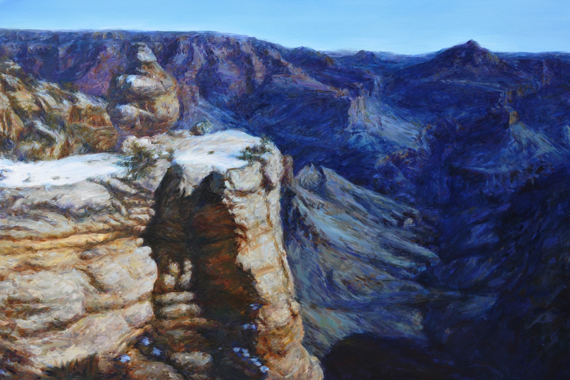 PleinAir Magazine's 13th Annual PleinAir Salon Art Competition July Top 100 Feng (Jin) Shao Grand Canyon Landscape