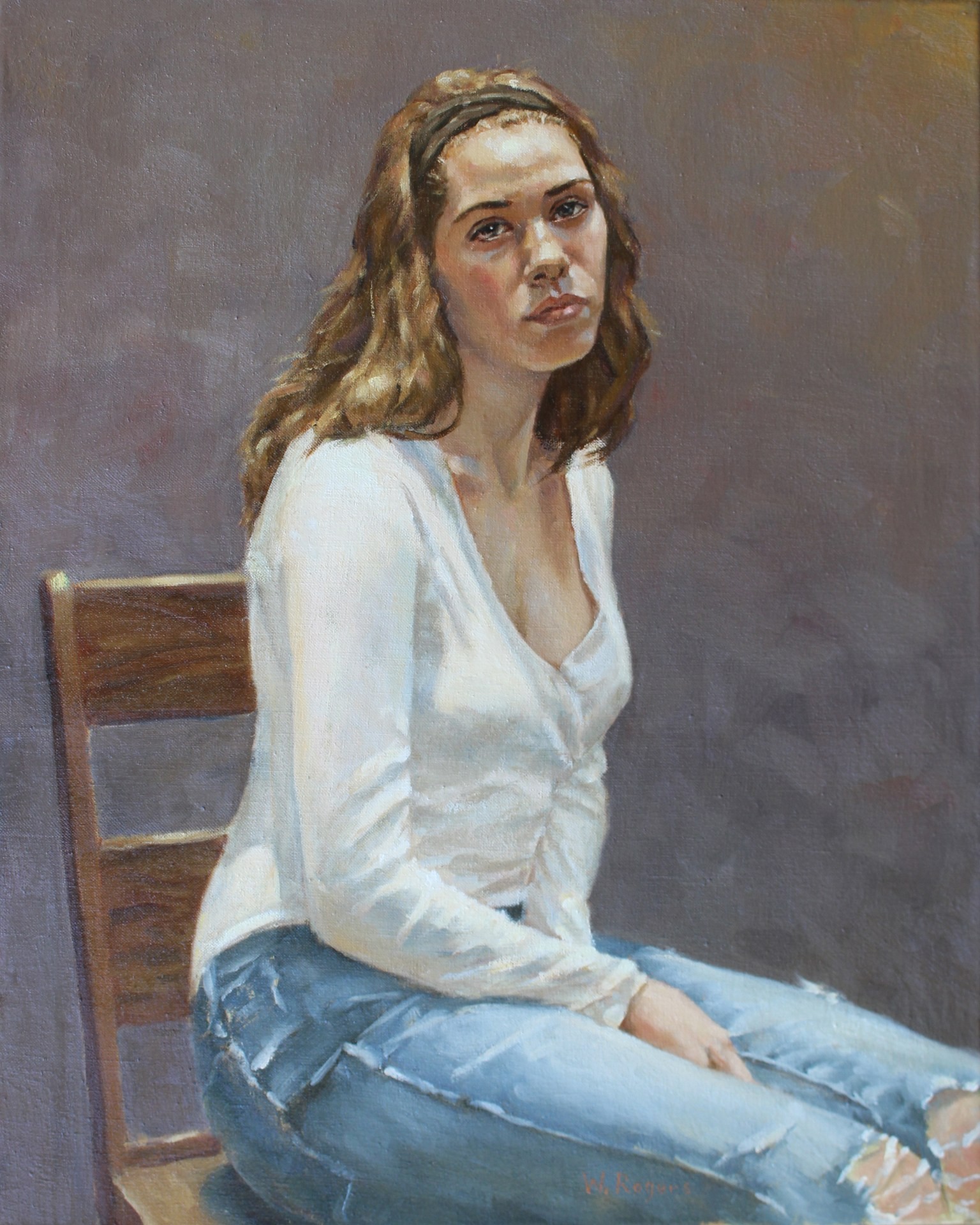 PleinAir Magazine's 13th Annual PleinAir Salon Art Competition September 2023 Top 100 William Rogers The Girl in the Other Room Artist Over 65