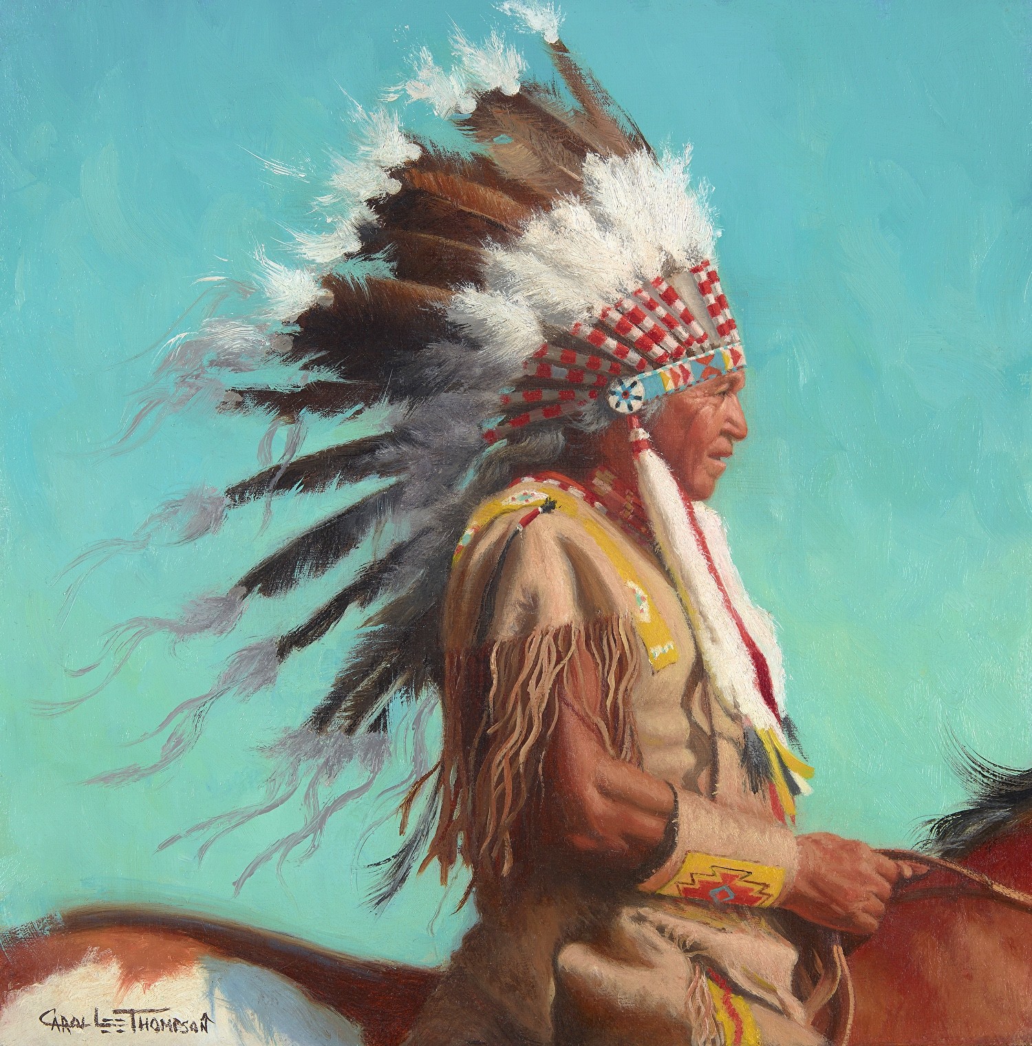 PleinAir Magazine's 13th Annual PleinAir Salon Art Competition September 2023 Top 100 Carol Lee Thompson Native Pride Western