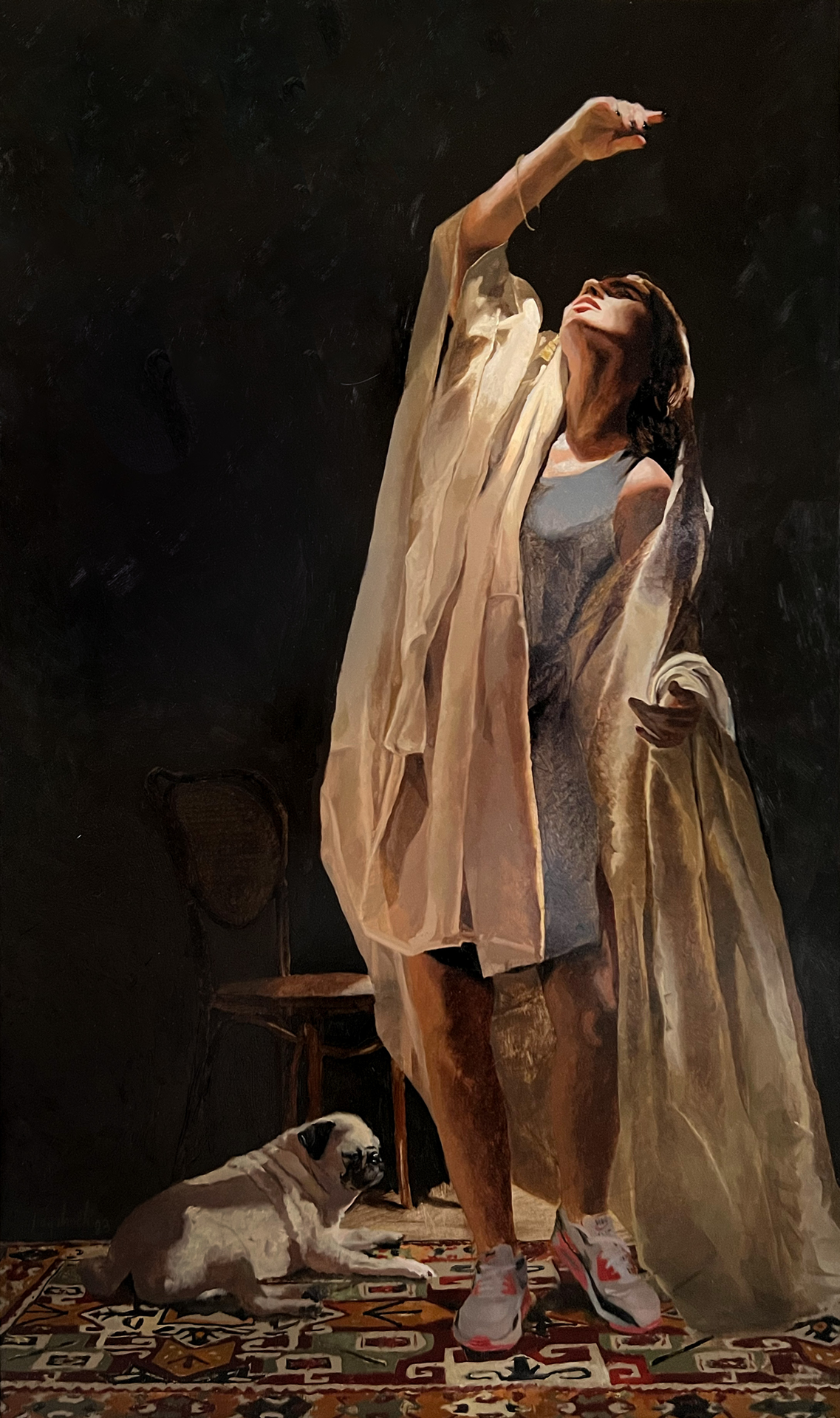 PleinAir Magazine's 13th Annual PleinAir Salon Art Competition November 2023 Top 100 Kevin Layshock Draped Burden Figure & Portrait