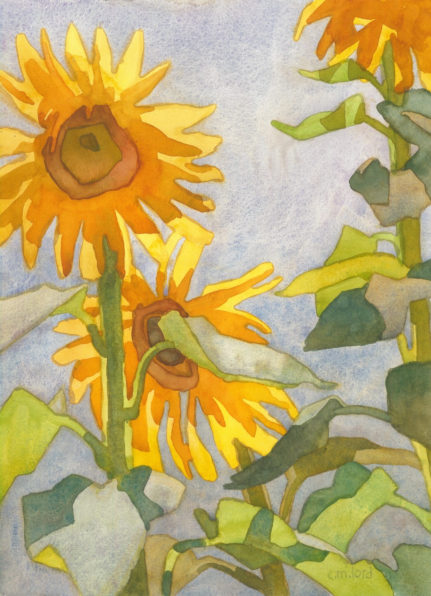 PleinAir Magazine's 13th Annual PleinAir Salon Art Competition December 2023 Carolyn Lord Sunflowers under September Skies Floral