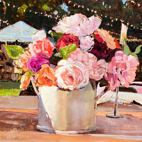 14th Annual PleinAir Salon Online Art Competition Still Life Category floral painting by Kathie Odom